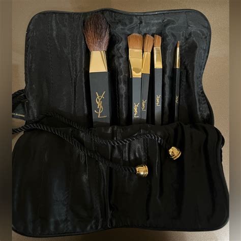 ysl yves saint laurent makeup brushes set|saint laurent makeup brushes.